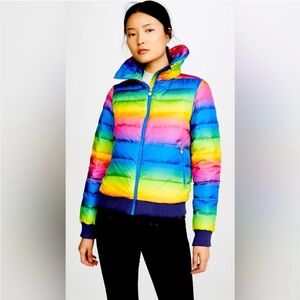 PERFECT MOMENT WOMENS QUEENIE RAINBOW JACKET BNWT SIZE SMALL